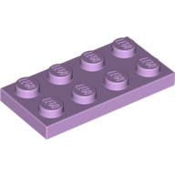 Lego destička 2x4, levandulová (6015125, 6099355)